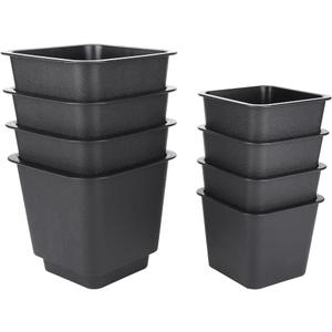 8pcs Sofa Legs Black Matte Nonslip Pp Plastic Cabinet Furniture Accessories