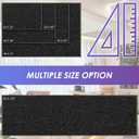 Kuyal Door Mat, 3'x5' Indoor Outdoor Entrance Mat to Trap Dirt and Moisture, Non Slip Waterproof Outdoor Mats, Commercial Floor Inside Outside Entrance, Heavy Duty Durable Welcome Mats, Black