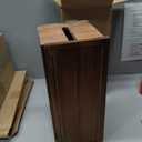 Large Cable Management Box, Burnt Wood Cord Organizer Box for Desk, Floor, Office to Hide Extension Cords Power Stripes Surge Protectors Chargers Wires