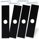 8" Edger Blades Replacement 613223 - Compatible with Maruyama Ryobi Echo Stihl Green Machine Edger Replace 720237001 41337134101 237001 216062, 1 Inch Center Hole, 4 Pack