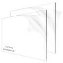 2 Pieces 1/8" Thick (3mm) Acrylic Sheets,Clear Cast Plexiglass 12 x 16 with Protective Paper for Signs DIY Display Projects,Craft,Photo Frames