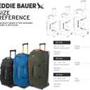 Eddie Bauer Expedition Rolling Duffel Bag with Wheels | Travel | Check-In | Luggage | Rugged | Durable - Black, 30"