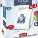 Miele Genuine GN HyClean Air XL Pack Vacuum Cleaner Bags for Miele Complete C2, Complete C3, Classic C1, S8, S5 & S2 Vacuum Cleaners, Pack of 8 Vacuum Bags and 4 Filters