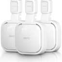 3 x Wall Mount Holder for eero Pro 6e/6 Mesh Wi-Fi System, Outlet Wall Mount Stand Bracket for eero Pro 6e tri-Band Mesh, Wire Organizer (White(3Pack))