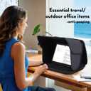 iPad Sun Shade iPad Shield Cover Tablet Sleeve Case for iPad Travel Sun Glare Shield Tablets Bag Protective Sunshade Tablet Bag, 12-12.5''