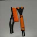 Detachable Snow Brush and Ice Scraper for Car Windshield - 23.6" Scratch-Free Snow Remover with Comfortable Foam Grip for Car Windows and Roof(Orange)