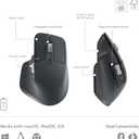 Logitech MX Keys S Combo - Performance Wireless Keyboard and Mouse with Palm Rest, Customizable Illumination, Fast Scrolling, Bluetooth, USB C, for Windows, Linux, Chrome, Mac,Color Graphite.