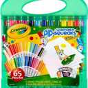 Crayola Pip-Squeaks Washable Marker Set (65ct), Essential Easter Basket Stuffers, Coloring Set, Drawing Art Supplies for Kids, Spring Craft Kit, Travel Activity, Gifts for Kids