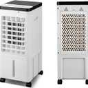 Turbine Fan for Bedroom, Silent Air Cooling Fans with Visible Water Tank, Cooling Fan 4 in 1 Air Supply System for Home