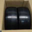 Parts Camp 9x3.50-4" Flat Free Tire and Wheel Lawnmower Tire, Front Zero Turn Mower/Garden Tractors/Wheel Barrows/Garden Carts Tires With 3/4" & 5/8" Bushing,3.5"-4" Centered Hub (Set of 2)