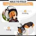 Allroaring Dog Cone Alternative, Soft Dog Cones for Large Dogs, Adjustable Doggie Recovery Cone Collar Comfy Pet Elizabethan Collars to Stop Licking for Wound Healing Care Spay Neuter, Black L