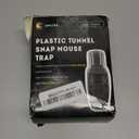 OWLTRA in-/Outdoor Safe Tunnel Snap Mouse Trap 2PCS, Instant Kill Rodent Snap Trap with Clear Tunnel Entry, Touch-Free Release, and Powerful Snap, Black,TST-217