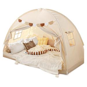 Sherilyn Full Size Bed Canopy Toddler Bed Tents for Kids Dream Tent on Bunk Bed Privacy Space Blackout Sleeping Playhouse Tents Indoor Portable Drafty House for Boys Girl Birthday Gift