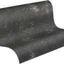 A.S. Cration Wallpaper Industrial Design - Black, Gold - Wallpaper with Gloss Effect 395.99in x 20.87in Made in Germany - 388325