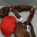 Christmas Car Decorations Reindeer Car Kit Antlers 2025, Jingle Bells Rudolph with Lights Reindeer and Nose, Tail Cute Costume Auto Accessories for Trunk Vehicles SUV Multicolor