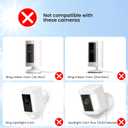 2 x Solar Panel for Ring Camera, Solar Charger Compatible with Ring Spotlight Cam Plus/Pro & Stick Up Cam Battery, Solar Panels with 360 Adjustable Bracket, IP65 Waterproof (1 Pack)