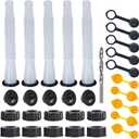 Gas Can Spout Replacement Kit, Gas Can Nozzle Replacement (5 Kit-White) All gaskets are installed and ready to use upon receipt. For 1/2/5/10 gallon gas can. Easy and convenient to use