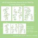 16 Inch Large Leaf Vine Ivy Branches Stencils for Painting on Walls, Reusable Wall Paintng Stencils for Furniture Canvas Wood Home Decor DIY Art Crafts, 6 Pieces