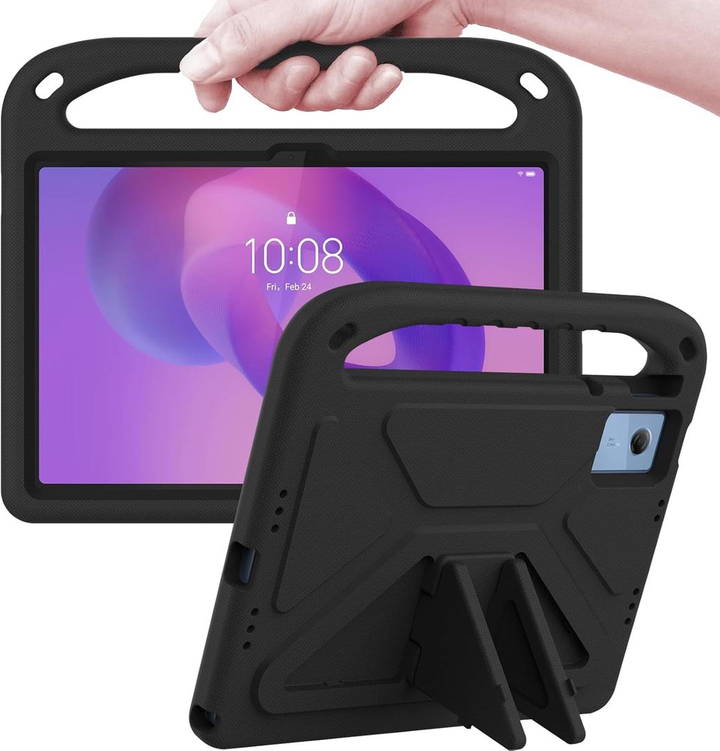 ATOOZ for Lenovo Idea Tab 11" 2025 Case, Kids Cover with Shockproof Handle Stand for Lenovo K11 Gen 2 Tablet TB336ZU /TB336FU (Black)