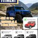 Rear Trunk Cargo Rack Basket Tray Fit for 2007-2026 Jeep Wrangler | JK JL Unlimited 4 Door Hardtops, Interior Luggage Carrier Storage Shelf for Camping Trip Gear