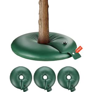 VEVOR Tree Watering Bag Slow Release, 4 Pack 20 Gallons Tree Watering Bags/Ring, Reusable Refillable Tree Irrigation Ring Water Bags, Heavy Duty Watering System for Shrub Tree Root Drip Irrigation