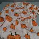 MBZJSDKHLK Women's Halloween Pajamas Set Silk Satin Ghost Pumpkin Print Long Sleeve Button Down Shirt 2 Piece Pjs Shorts Sets, Medium