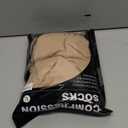 Compression Pantyhose for Women & Men, 2 Pairs 15-20mmHg Medical Graduated Compression Stockings Leggings (X-Large, Open Toe/Black*beige/2 Pair)