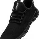 Sneakers for Men Running Casual Lightweight Tennis Shoes Walking Athletic Gym Workout Shoes Summer (11, Black)