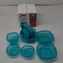 Rubbermaid EasyFindLids with Press & Lock Leak Proof Lids Food Storage Set, Meal Prep Containers, 6 Piece