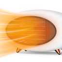 Desk Heater,600W Energy Efficient Small Desk heater for Indoor Use,PTC Fast Heating Ceramic Space Heater for Bedroom Home Office Indoor Use(White)