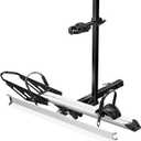 Young Hitch Mount Single Bike Rack with Ramp, 100 lbs Capacity