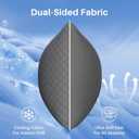 YZ HOME Cooling Body Pillow for Adults- Pillow Insert with Shredded Blue Memory Foam, Soft Support for Side Sleepper, Pregnant Women, Back Pain Relief, Washable Pillowcase (20x54 Inch, Grey)