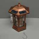 Solar Outdoor Waterproof Hanging Lantern, Yard Decorative Solar Lights PVC Upgrade 3 LED Flickering Flameless Candle Decorative Lights for Garden(Garden Candle)