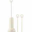 Handheld Electric Baby Formula Mixer,Electric Milk Frothers,Handheld Drink Mixer(Beige)