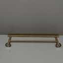 JQK Double Towel Bar Champagne Bronze, 20.5 Inch 304 Stainless Steel Thicken 0.8mm Towel Rack Bathroom, Towel Holder Wall Mount, Useable Length 18 Inch, TB100L18-CB