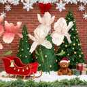 Large Artificial Flowers, 5.58ft Giant Standing Poppy Decorations, Handcrafted Huge Flowers for Wedding, Garden, Hotel, Office, Shop Window Display (1, Light Pink)