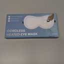 Heated Eye Mask for Dry Eyes Relief, Cordless Eye Mask with 3 Heat Settings, Washable Eye Cover, Warm Heating Pad for Stye Eye Treatment & Travel Use (Gray)