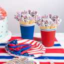 2 x 100 PCS Bamboo Cocktail Picks, Autumn Decorative Toothpicks Skewers for Appetizers, Fruits and Drink Garnish, Thanksgiving Day Party Decorations (USA-Style)