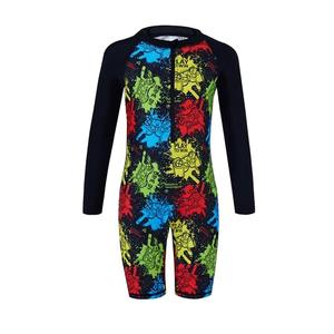 Curi Seakers Boys UPF 50+ One-Piece Rash Guard Swimsuit Artist Print Zip-Front Sunsuit (Muticolor GameBurst Controller) 10Y
