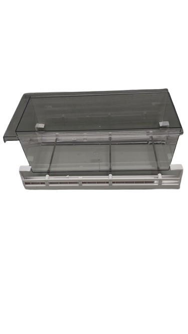 Fridge Drawer Organizer, Refrigerator Organizer Bins, Pull Out with Handle, Shelf Holder Storage Box, Clear Container for Food, Drinks, Fit for Fridge Shelf Under 14 *7.5*5 In (2 Pack Medium)