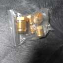 Brass Flared Plug Flare Tube Fitting SAE 45 Degree Hex Pipe Seal Plug Assortment Kits,1/4" 5/16" 3/8" 1/2" 5/8" Tube OD(5pack)