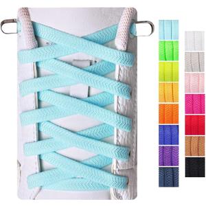 Olukssck Elastic Shoe Laces, No Tie Shoelaces for Adults and Kids, Tieless Shoe Laces (Baby Blue)