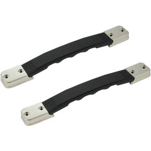 dophee 2Pcs Replacement Suitcase Luggage Carrying Handle Grip Travel Suitcase Luggage Case Handle Spare Fixed Pull Belt Strap, Black, 8.07"x1.06"