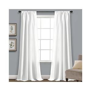 Lush Decor Venetian Window Curtain Panel (Single Panel), 95" L x 54" W, White