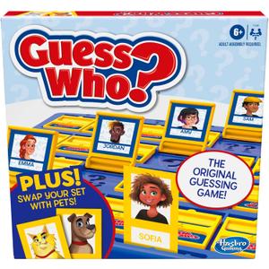 Hasbro Gaming Guess Who? Plus Board Game with People & Pet Cards