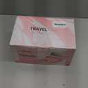 Makeup Case with Mirror and Light - Portable Cosmetic Box Rechargeable with 3 Color Mode and DIY Partitions for Women Girls (Pink B)