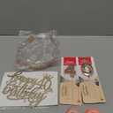 40th Birthday Decorations for Women, Including Crown/Tiara, Sash, Cake Topper and Candles, 40th Birthday Gifts Women