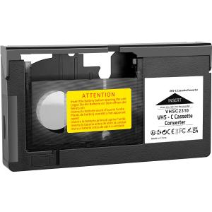 VHS-C Cassette Adapter Compatible with VHS-C SVHS Camcorders JVC RCA Panasonic Motorized