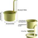 Hanging Food Waste Catcher for Sink, Kitchen Sink Strainer Basket, Self-Cleaning Kitchen Sink Food Waste Catcher Faucet Hanging, for Home Kitchen Garbage Leftovers (Yellow)