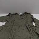 Motherhood Maternity Womens Long Sleeve Empire Waist Keyhole Woven Pregnancy Blouse (Medium, Deep Depths)